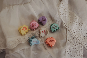 Candy Heart Clips - Sweet or Sour