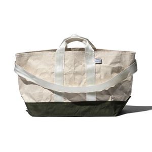 Laminated Cotton & Vintage Fabric Bag 60 x 30cm Model 504551
