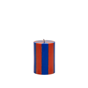 Short Stripe Pillar Candle + other colours