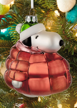 Peanuts™ Snoopy in Red Puffer Jacket Hanging Decoration