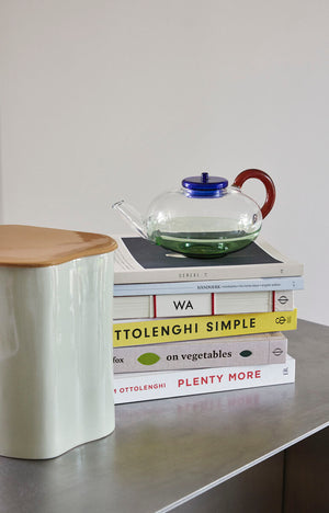 NoRush Multicolour Glass Teapot