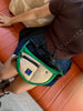 Jap Fac Half Moon Bag Green & Beige