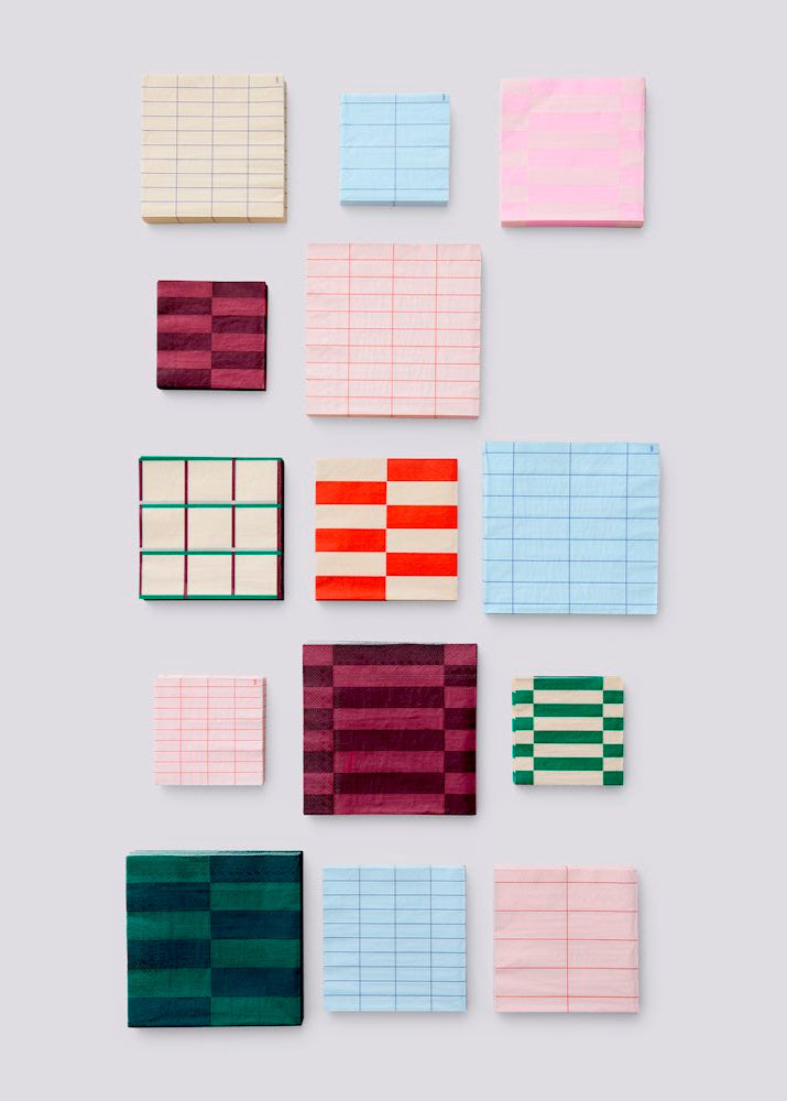 Hay Pattern Paper HAY Pattern Paper Napkins - various colours and sizes – DOWSE