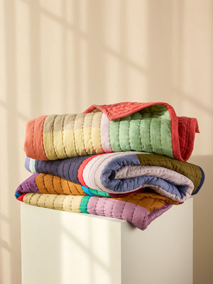 Coral Pavilion Block Quilt