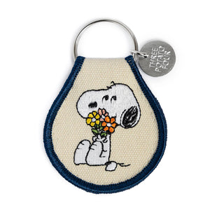 Snoopy Embroidered Patch Keyring + other designs