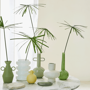 Big White Groovy Vase