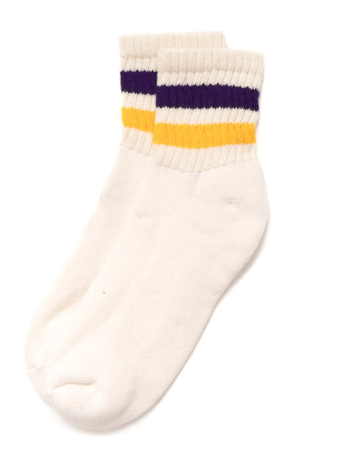 Quarter Crew Retro Stripe Varsity Socks - various colours