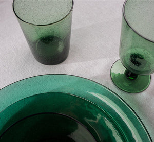 Recycled Bubble Glass Side Plate - various colours