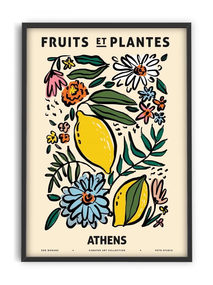 'Fleurs et Plantes- Athens' Art Print