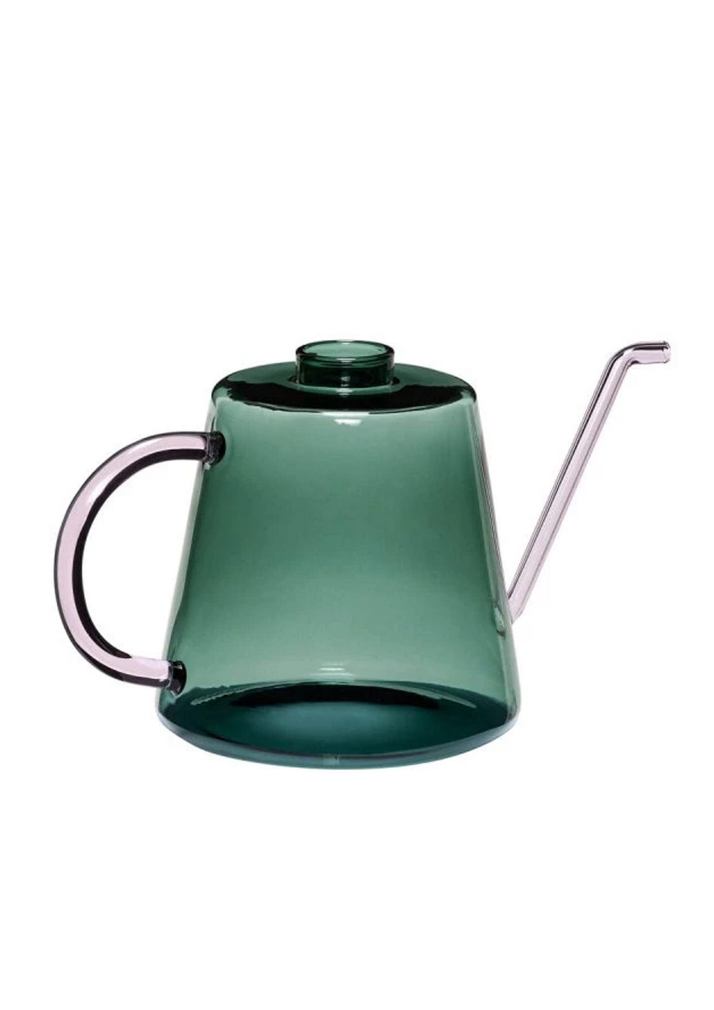 Glass Watering Can Green/Lilac