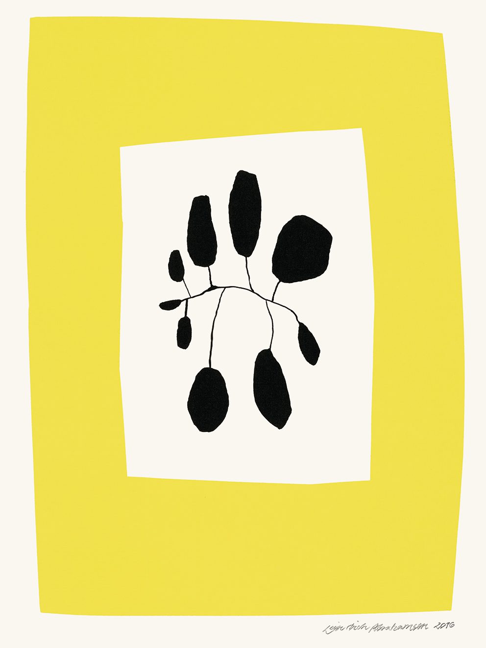 'Yellow Area' Art Print