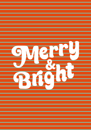 Merry & Bright card