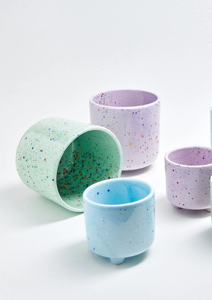Large Confetti Party Handmade Planter - Various Colours