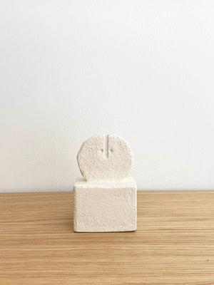 Small Head On Stand Ceramic Sculpture