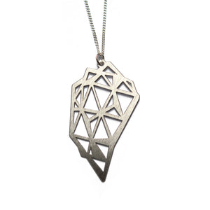 Puoli steel geometric necklace