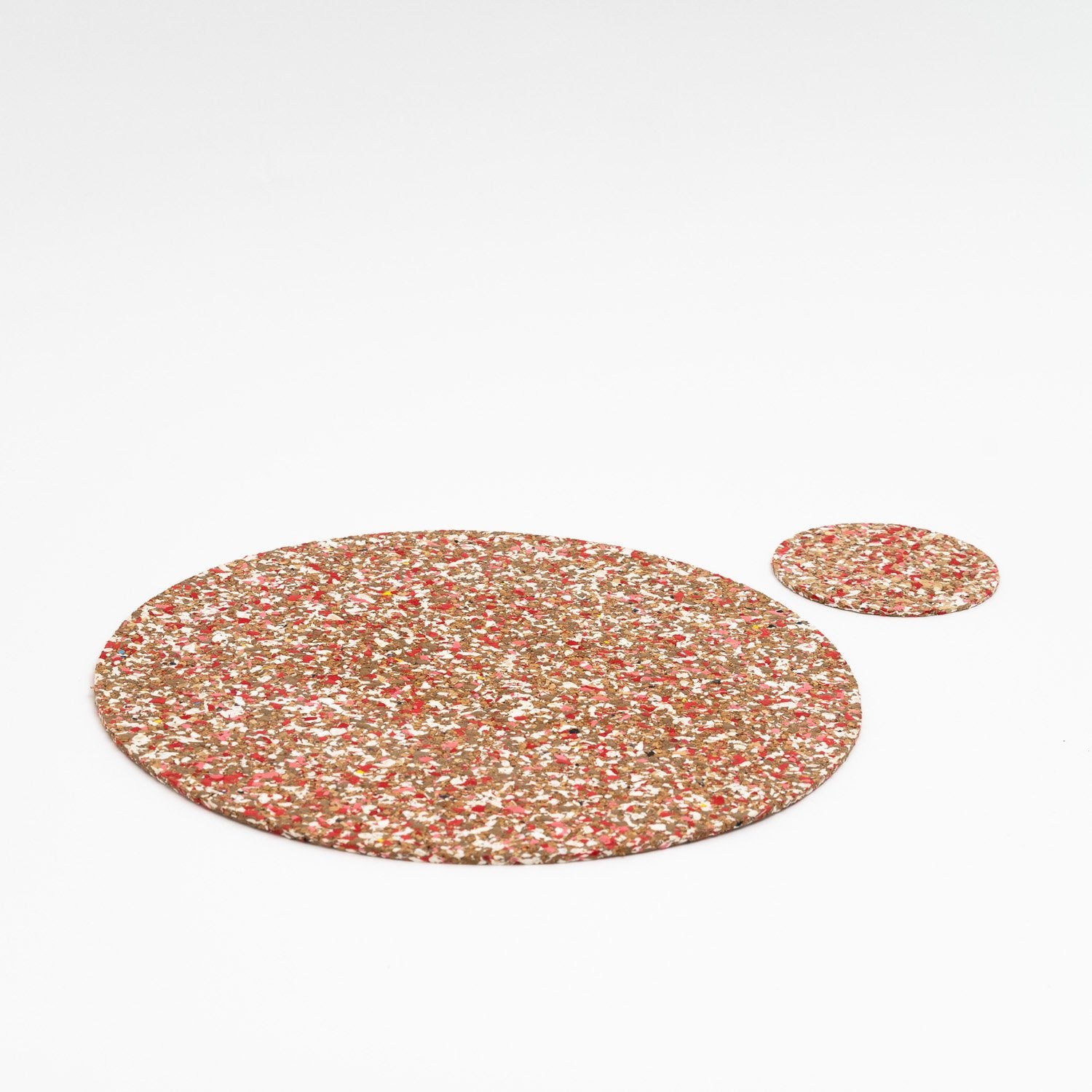 Speckled cork placemats