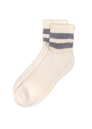 Quarter Crew Mono Stripe Varsity Socks - various colours