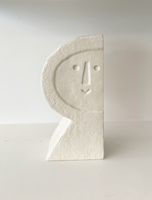 Medium Semi Head Ceramic Sculpture