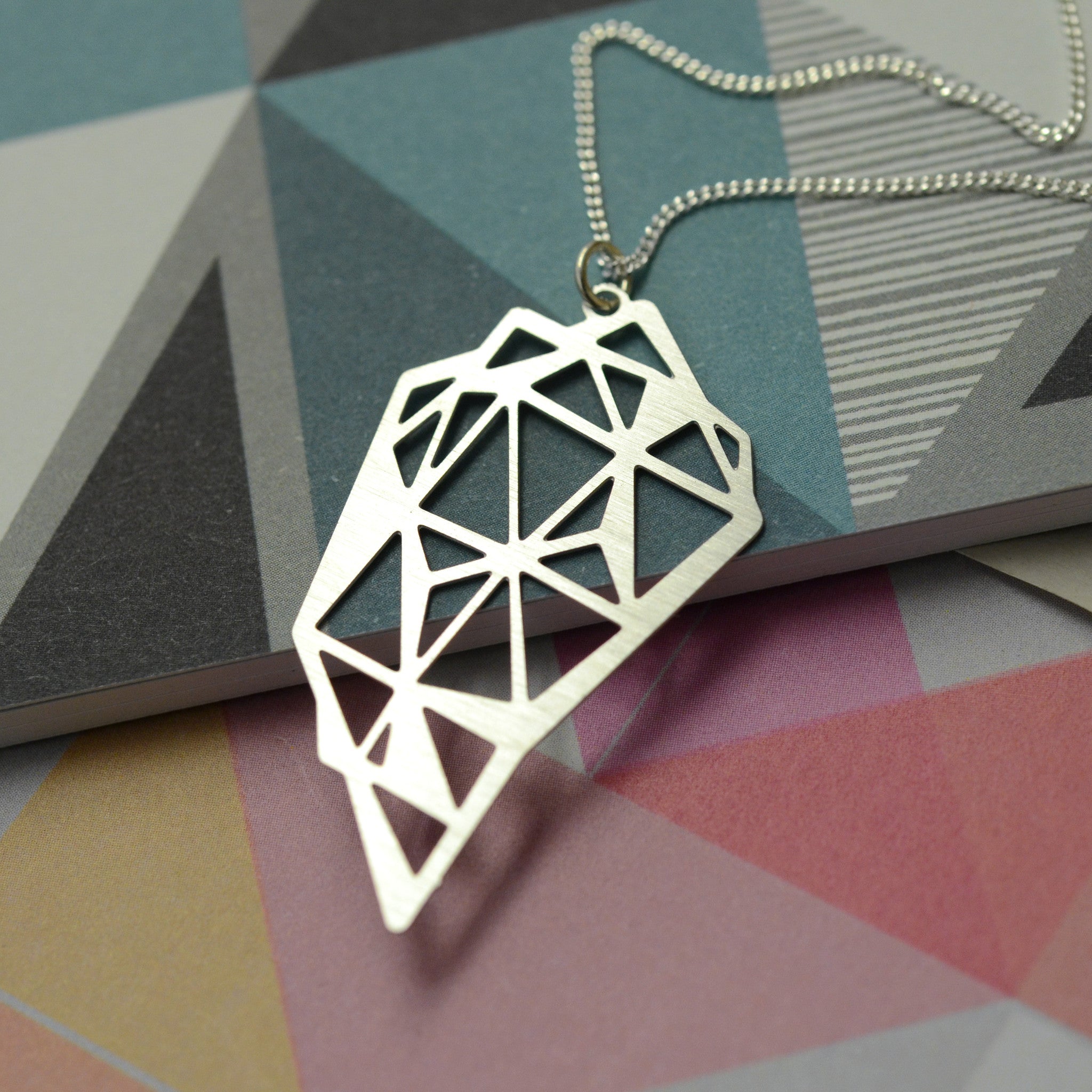 Puoli steel geometric necklace